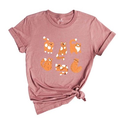 Cat Lovers Tee, Orange Cat Shirt, Gift For Cat Owner, Orange Tabby Cat Shirt, Cu