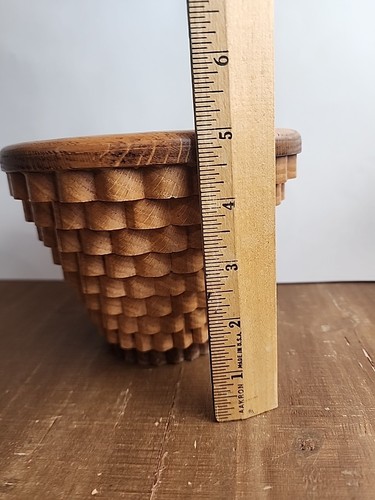 Vintage BEREA COLLEGE WOVEN BASKET, Appalachia Artisan Woodcraft - Picture 2 of 13