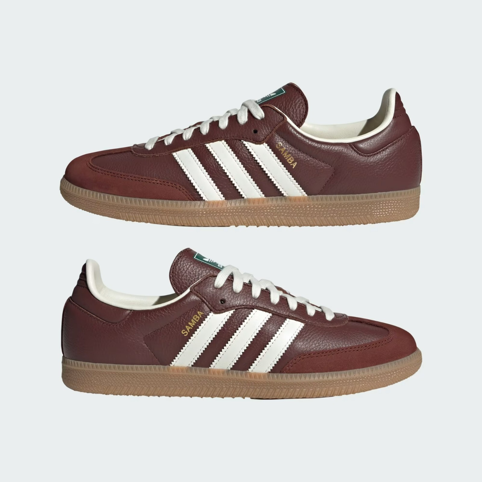 adidas Samba OG JR0892 Fox Brown Off White Gum Premium Sneakers image 7