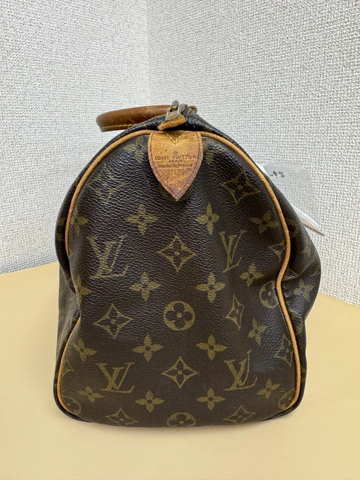 Bolso de hombro Louis Vuitton Speedy 30 marrón lona Foto 4 de 4