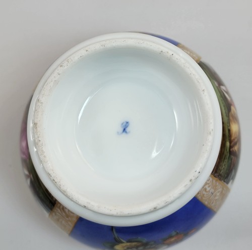 Rare Helena Wolfsohn Dresden à Couvercle Gingembre Pot, Bleu Sol, Ar Balisage, C - Picture 6 of 8