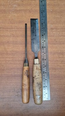 Vintage Schrägkante Marples Meißel X 2 