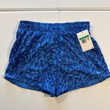 NWT Girls XL Nike One Jogging Shorts w/Inner Liner Blue FQ4527-435