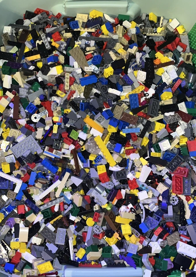 LEGO 10 libras libras piezas aleatorias piezas placas de construcción lote a granel. Foto 2 de 4