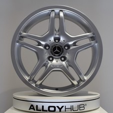 GENUINE MERCEDES-BENZ CLK C209 AMG IV 18" 5 TWIN SILVER REAR ALLOY WHEEL X1