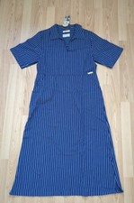 Nudie Jeans Damen Kleid Ronja Women Open Collar Dress Blue  S