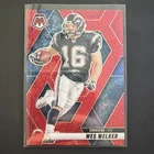 2025 Panini Mosaic Football Red Sparkle Wes Welker #205