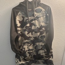 Nike Club Fleece Pullover Hoodie Sweatshirt Camo W/ Zipper In Pocket.