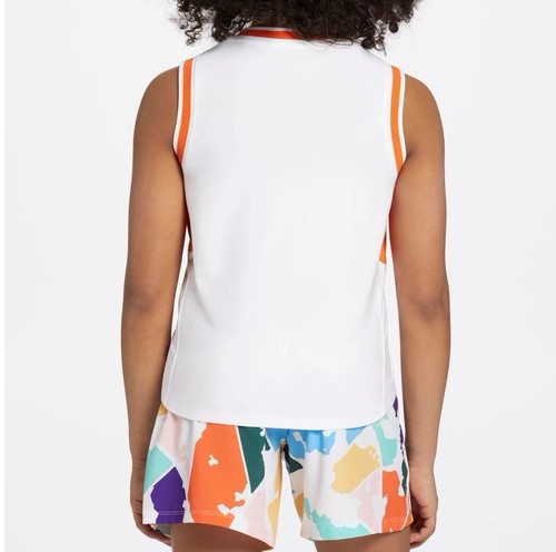 WNBA Girls White/Orange Basketball Tank Top Size L (14) Brand New‼️ - Picture 8 of 10