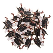50 Pcs Graduation Cap Charm College Charms for Making