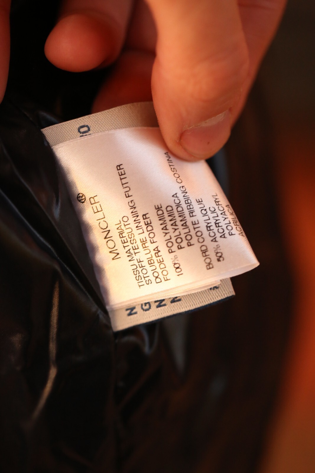 Moncler Navy Blue Quilted Down Puffer Cropped Jacket Coat Ladies (3) 14 XL Rare thumbnail 9