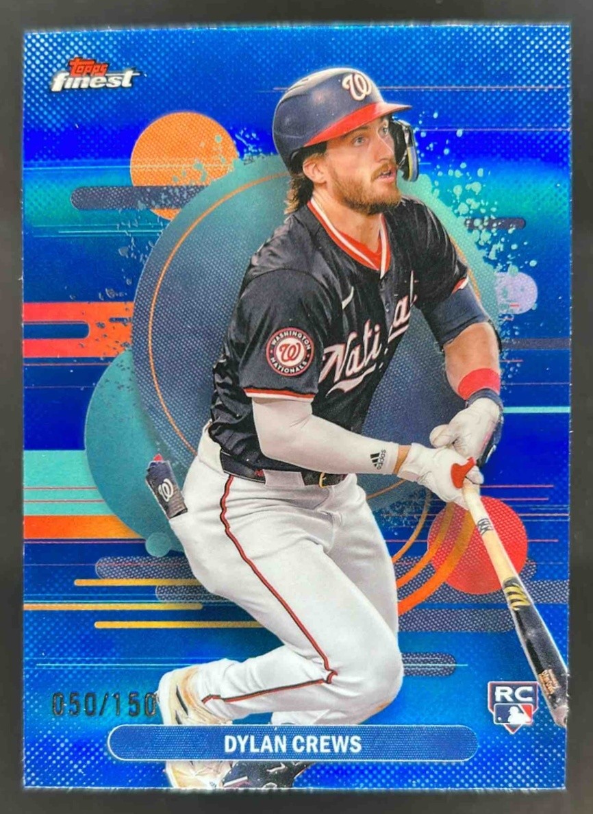 2025 Finest Dylan Crews Uncommon RC Blue Refractor #50/150 Nationals
