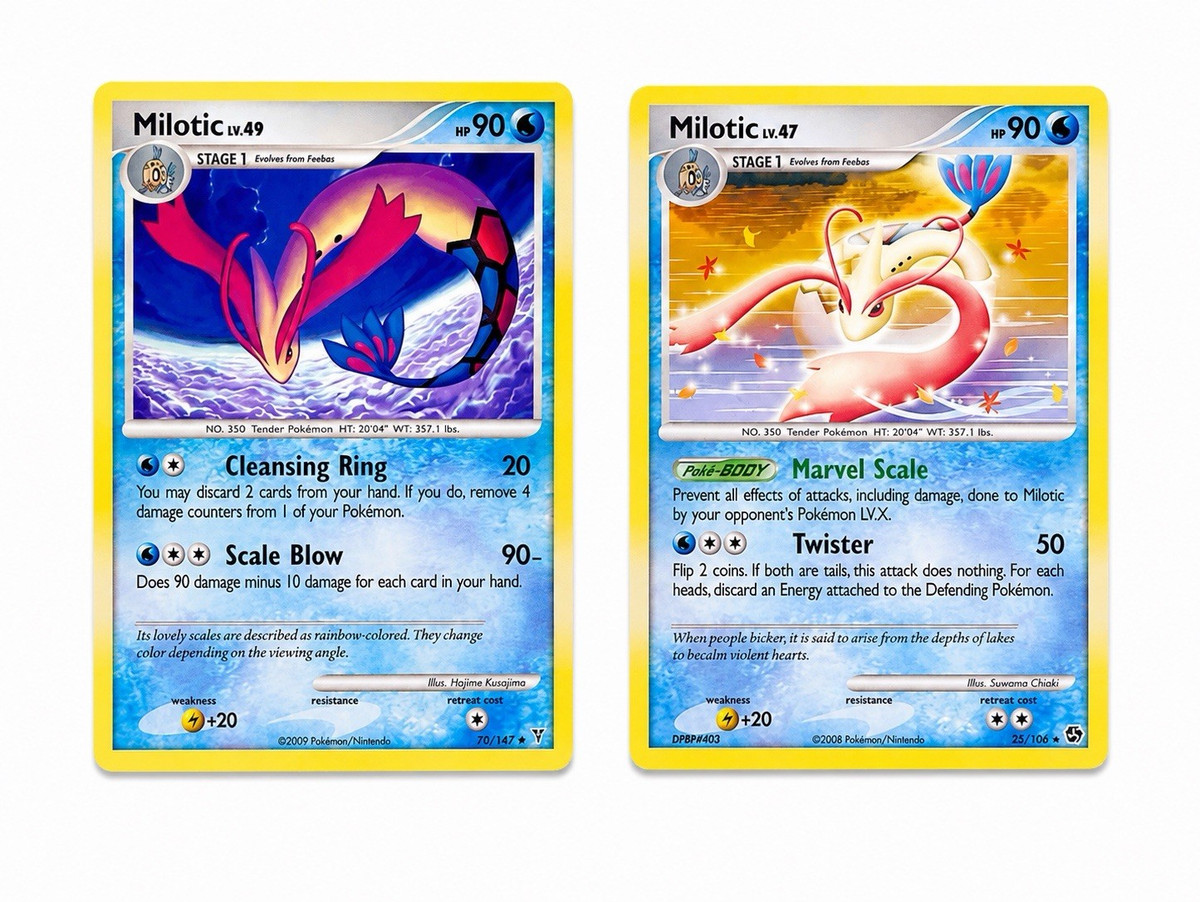 Pokémon Milotic POP Series 9 + Supreme Victors 47 Rare Holo 2 Card Lot NM