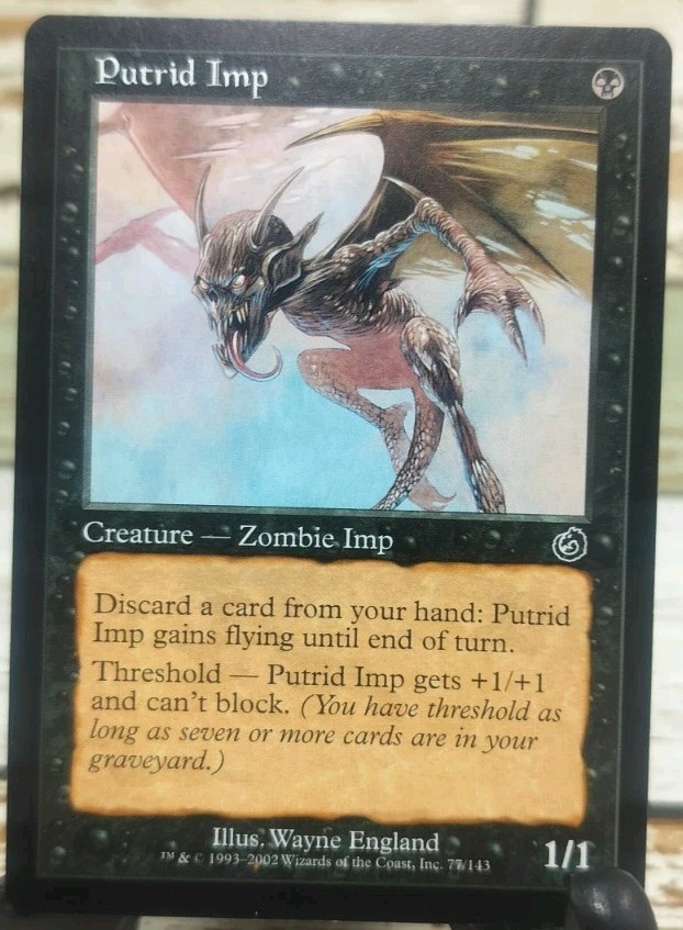 Putrid Imp Torment Regular MTG Magic the Gathering Vintage LP