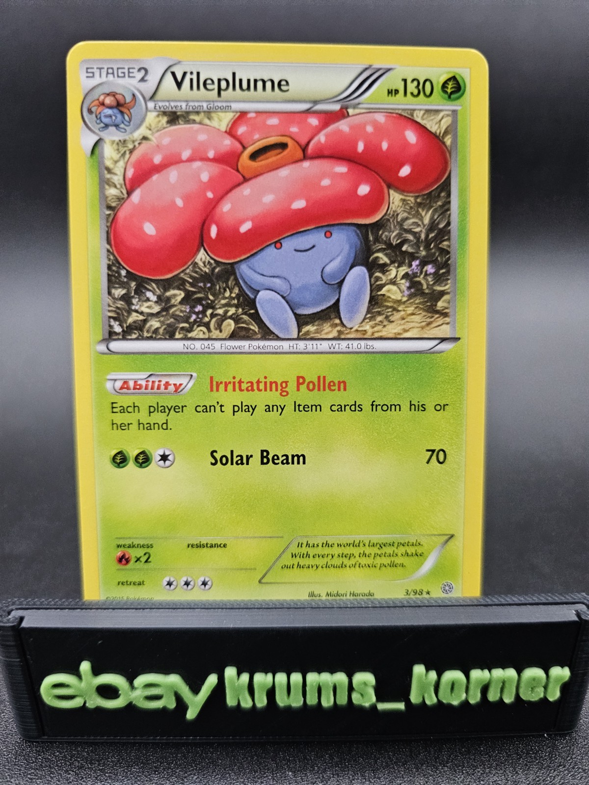 Vileplume 3/98 XY - Ancient Origins Regular - NM