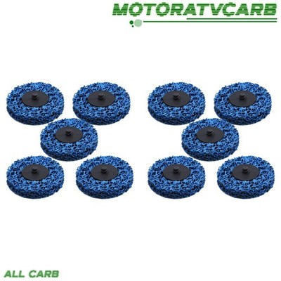 ALL-CARB 10 Pack 3 Inch Quick Change Easy Strip & Clean Discs For Paint Rust