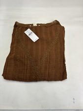 American Eagle brown lace-trim Sundress, size M. New With Tags
