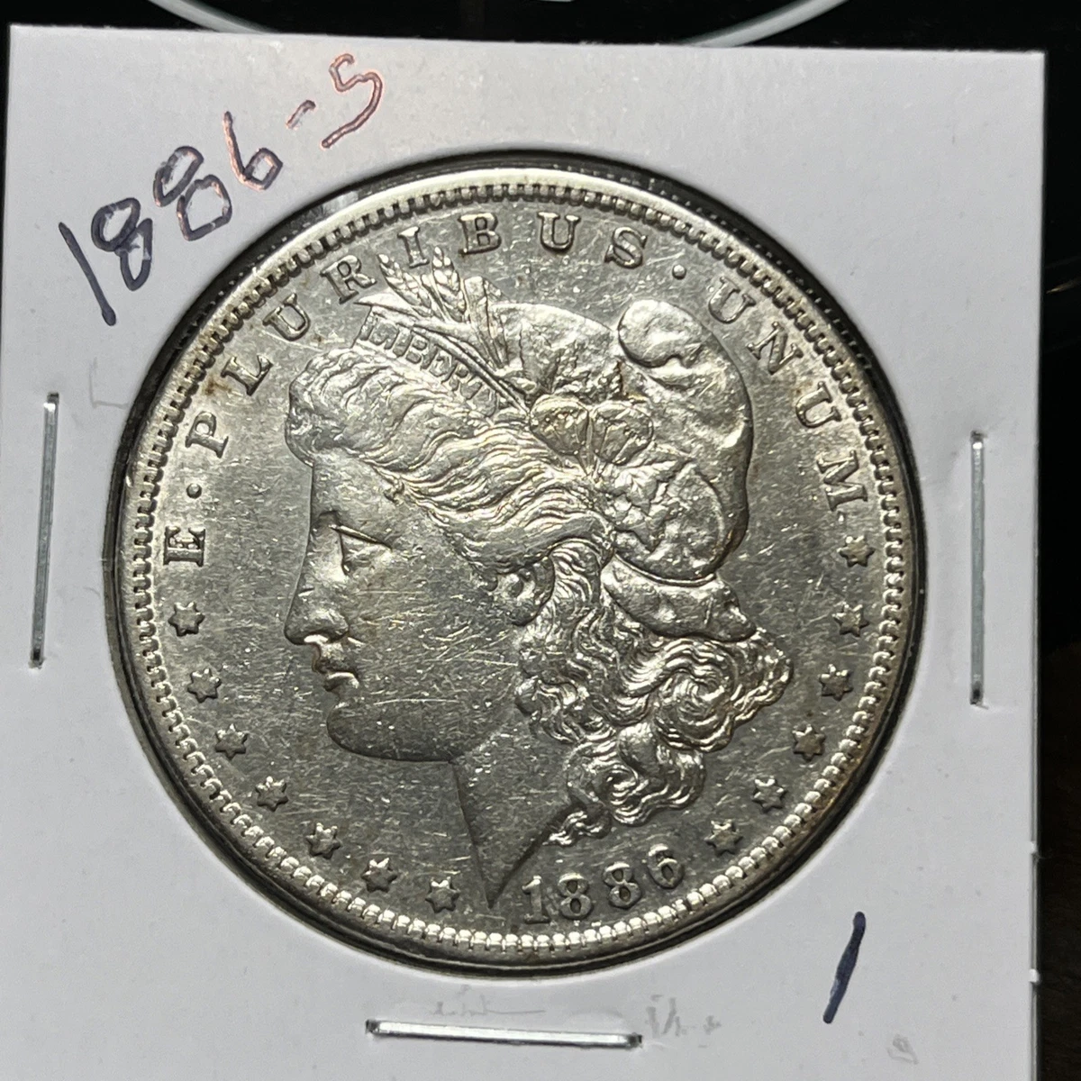 Circulated Silver 1886 Year Morgan US Dollars (1878-1921) for sale