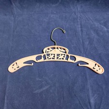 Vintage Circus Pink Plastic Clothes Hanger Clown Big Top Carousel Horses Child