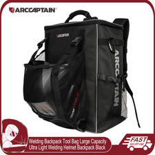 ARCCAPTAIN Welding Backpack Large Capacity Welding Helmet Tool Bag Holder Luggag