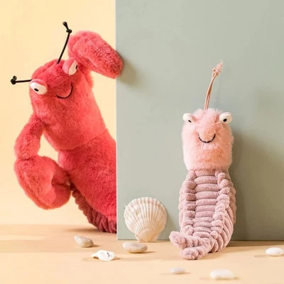 Sheldon Shrimp Plush Toy 22cm Sea Animal Stuffed Doll for Adults Kids Gift UK