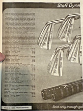 1968 Wilson DynaPower Iron Set 3 -PW Aluminum Shafts RH Orig. Leather Grips