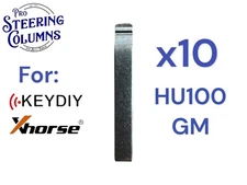 10x XHORSE KEYDIY UNIVERSAL FLIP KEY REMOTE KEY BLADES UNCUT FOR GM HU100 B119