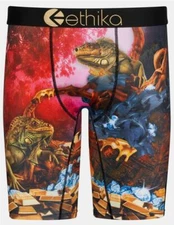 Ethika the Staple DREAMS OF BOUNTY Iguana Colorful Bright Boxers Mn's NIP DISC *