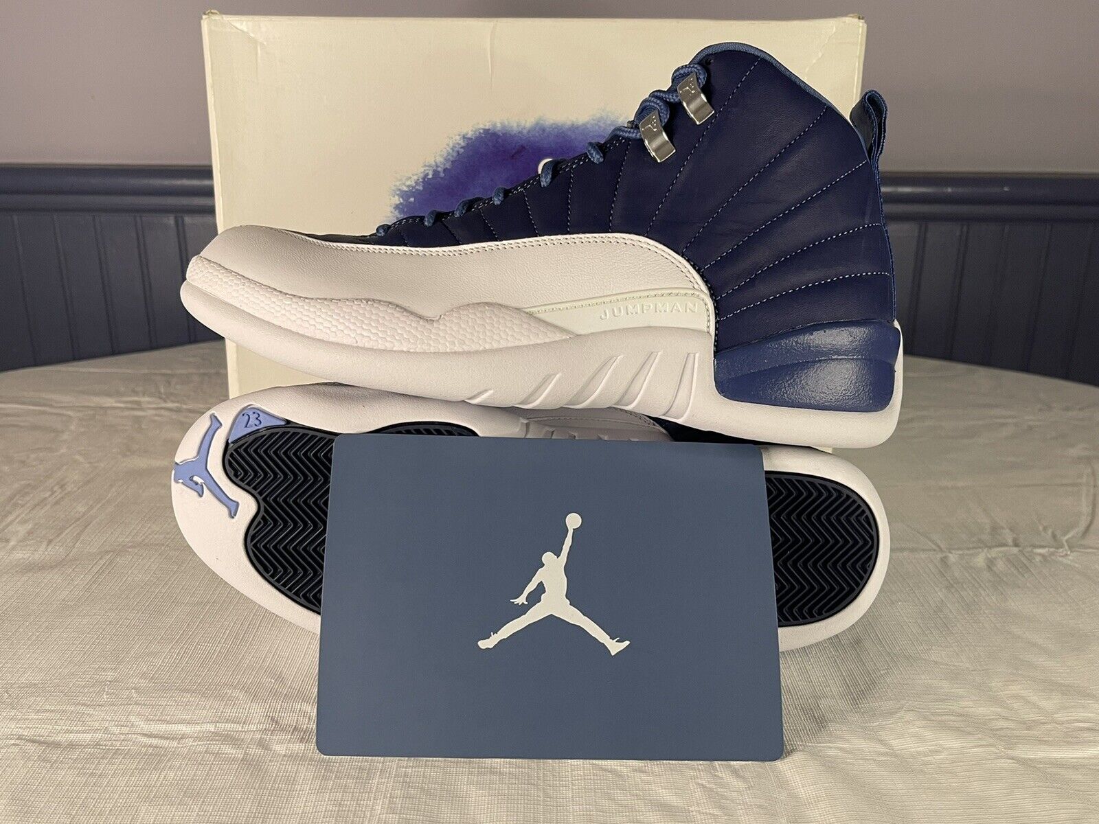 Air Jordan 12 Retro Stone Blue