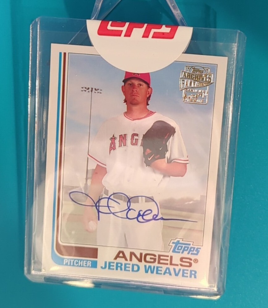 2021 Topps Archives - Fan Favorite Autographs 1982 Topps #FFA-JW Jered Weaver
