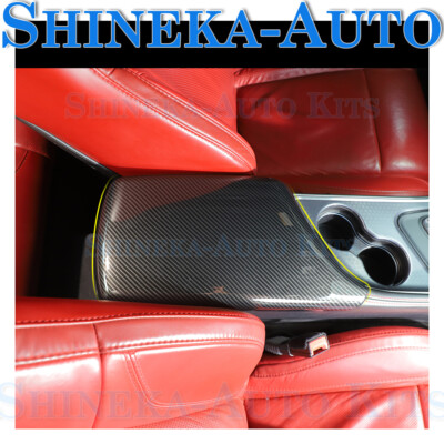 FOR 15+ DODGE CHALLENGER ARMREST BOX PANEL COVER TRIM CENTER CONSOLE SHELL GUARD