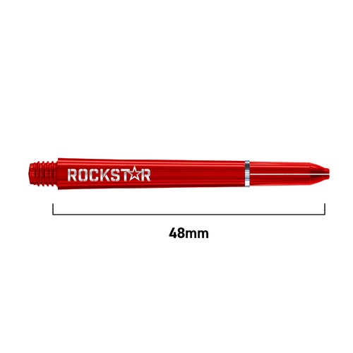 1 Nuevo Juego Winmau Rockstar Mediano Nylon Varillas de Dardos - Se envía con Seguimiento - Rojo - Imagen 2 de 2