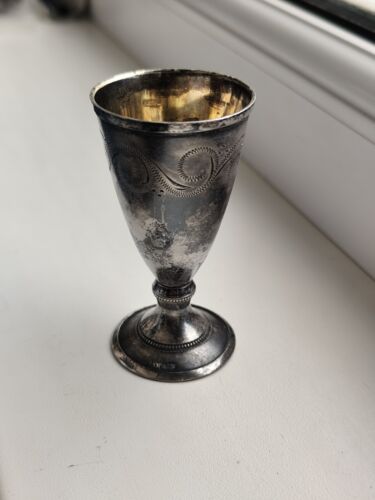 Vintage glass sterling silver 916. USSR Baltics - Picture 2 of 9