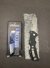 Cold Steel Mini Recon 1 Tanto Point in 10A Stone Wash Folding Knife 3" Blade...