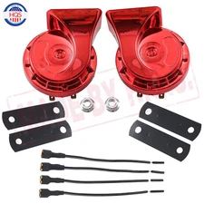 Pair Universal 12V 110DB 510Hz Car Truck Auto Loud Dual-tone Snail Electric Horn