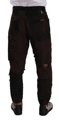 Jeans Dolce & Gabbana - Coupe Skinny Slim Fit, Marron Usé (distressed), Taille IT48/W34/M, Neuf Avec étiquettes