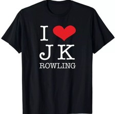 Image of I LOVE JK ROWLING NEW T-SHIRT All sizes S M L XL XXL colours Black, White