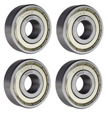  4 Pack 6302-ZZ, 6302-2Z, 302SS Shielded Radial Ball Bearing 15X42X13 SpinCo
