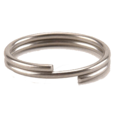 100 Stück Schlüsselringe 10mm vernickelt gehärtet Schlüsselring Split Key Ring