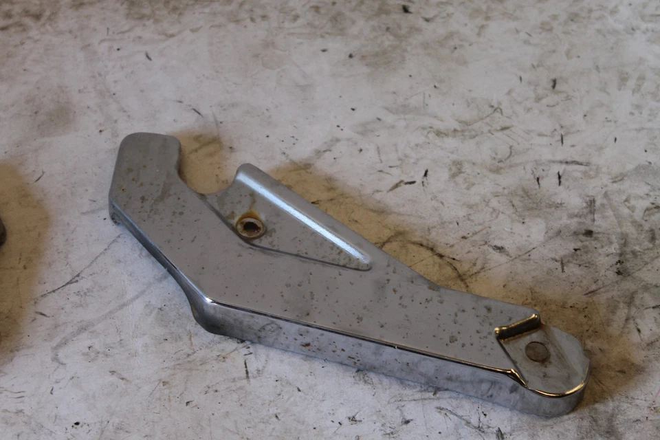 1982-1983 Yamaha Seca xs400r 400 pinos silenciador tampa de escape lado esquerdo e direito - Imagem 3 de 4