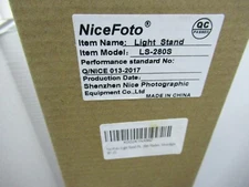 nicefoto light stand LS-280S stainless steel 3 section