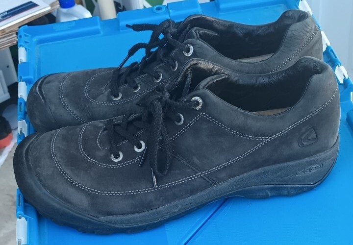 Scarpe da trekking Keen Presidio da uomo taglia 14 EU47 5 nere in pelle comfort