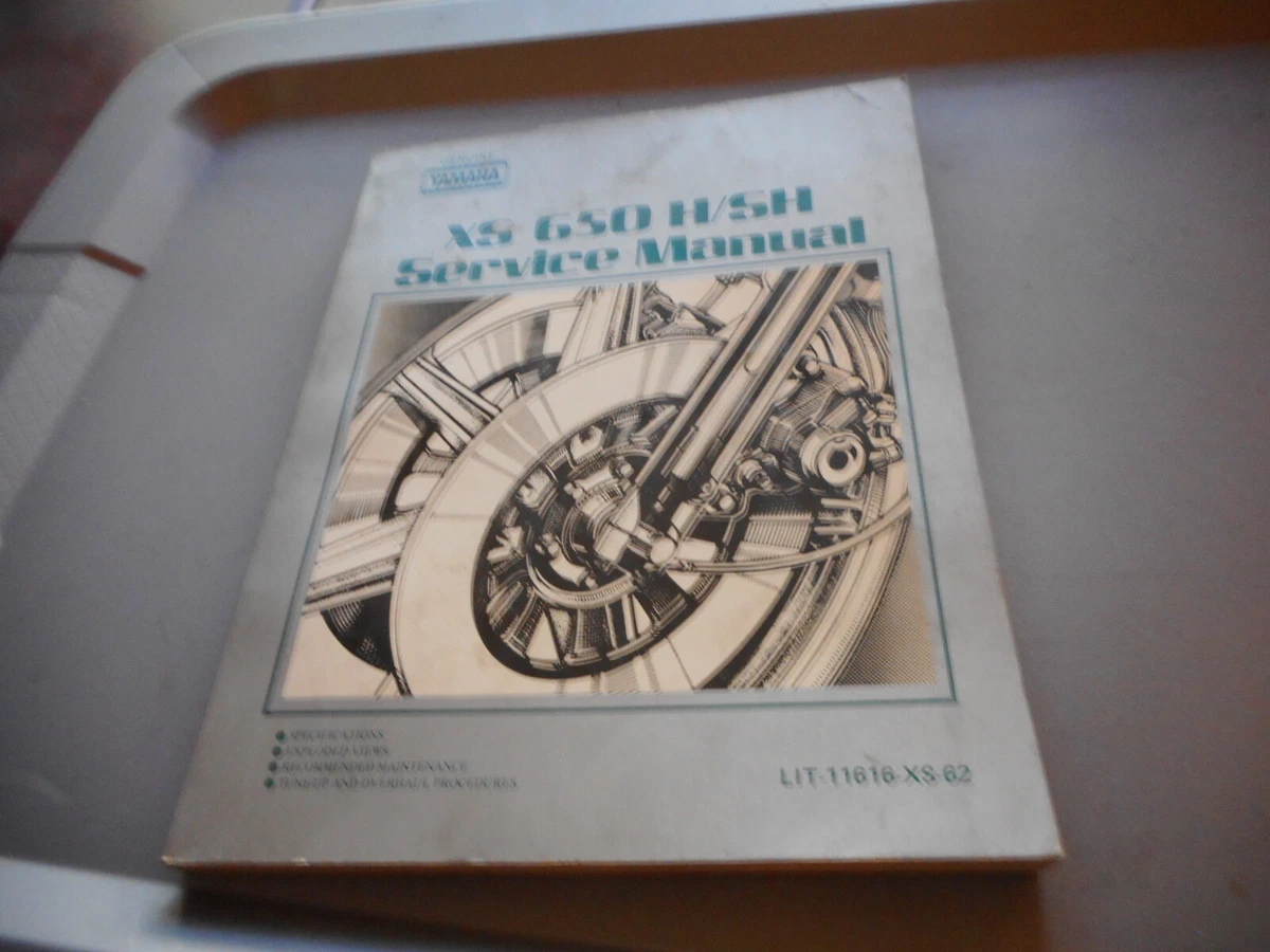 Yamaha XS650 H/SH 650 XS Genuine Factory Owners Service Manual LIT-11616-XS-62
