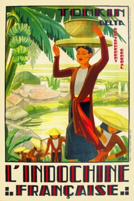 Grand Tourisme Les Ruines D'Angkor Wat Indochine Original Travel Poster | David Pollack Vintage