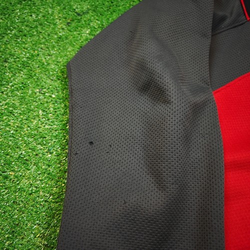 Suéter Nike vintage para hombre cremallera grande rojo gris bloque de color p... - Imagen 6 de 13