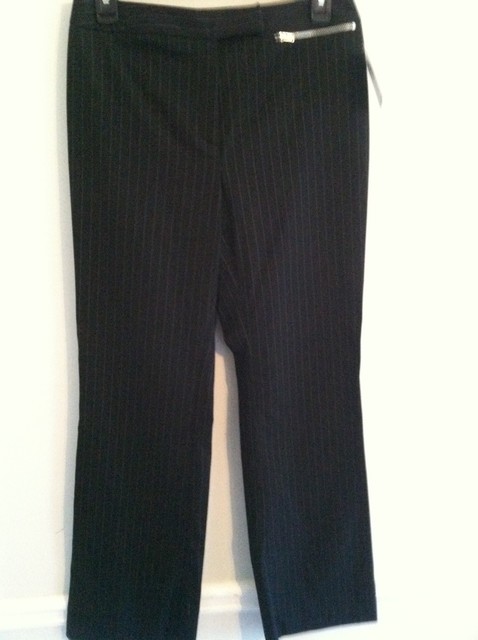 Brand New w/ tag Alfani Fifth AvenueI women's size 4 black white pinstripe pants | eBay