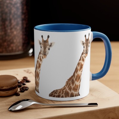 Giraffe head print giraffe lover wild giraffe 11oz mug BE03M/2 ship worldwide