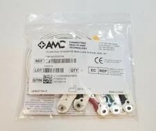 AMC 5-lead Disposable Grouped GE Multi-link to pinch AHA 50” Ref #LWM-341DS50/5A