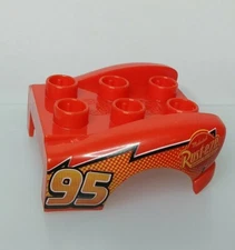 Mega Bloks Disney Cars Lightning McQueen Back Piece Car Replacement Block Brick