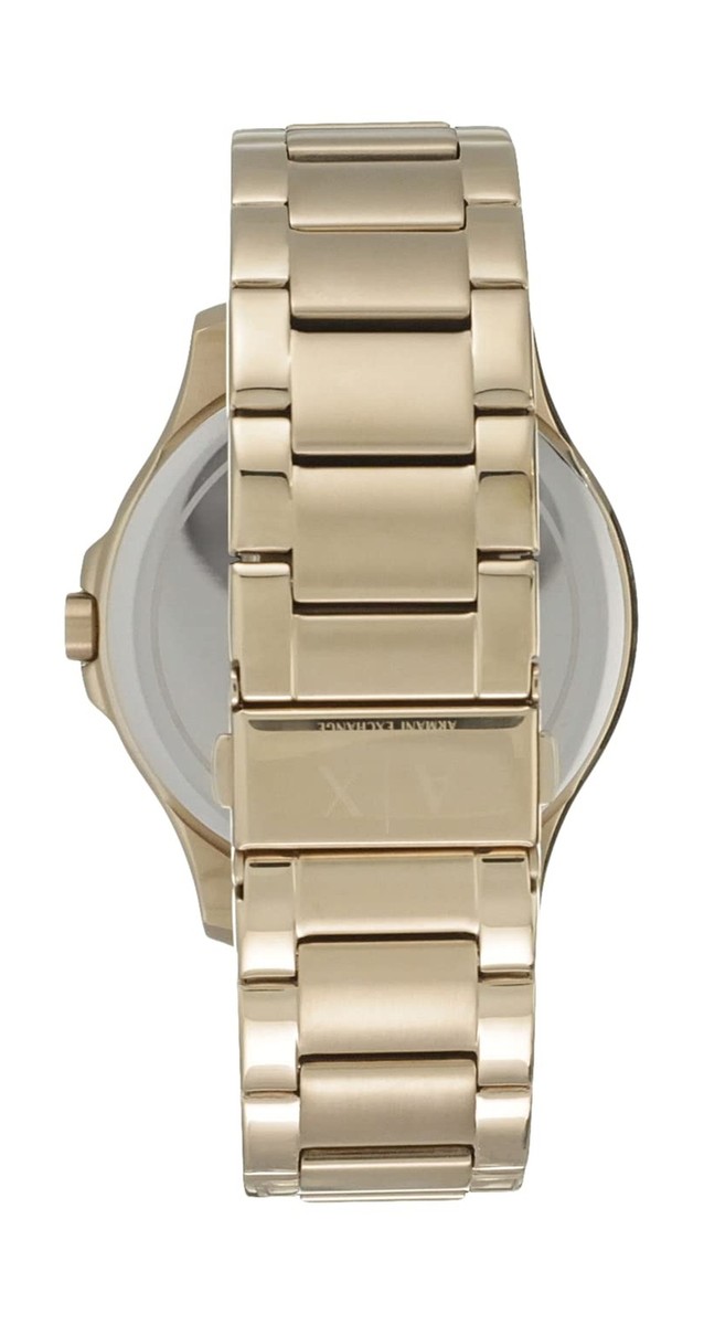 Armani Exchange Black Dial Gold PVD Mens Watch AX2122 723763188883